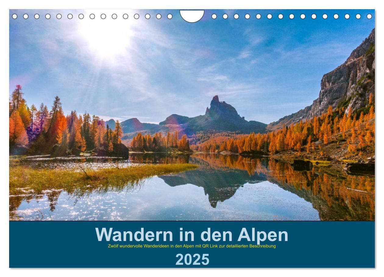 Cover: 9783435117659 | Wandern in den Alpen (Wandkalender 2025 DIN A4 quer), CALVENDO...