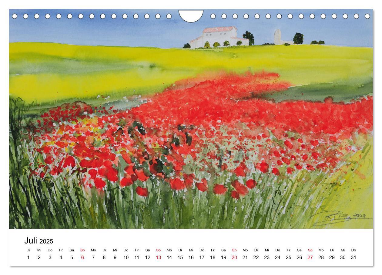 Bild: 9783435428687 | Landschafts-Aquarelle 2025 Roswita Ilona Baumann (Wandkalender 2025...