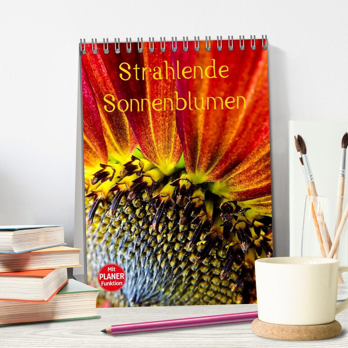 Bild: 9783435996476 | Strahlende Sonnenblumen (Tischkalender 2025 DIN A5 hoch), CALVENDO...