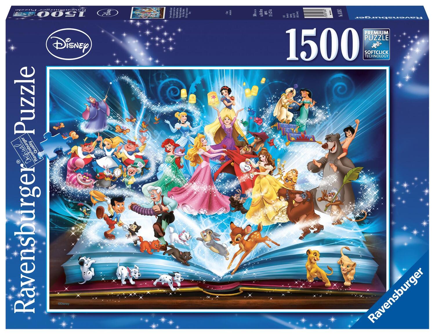 Cover: 4005556163182 | Disney's magisches Märchenbuch. Puzzle 1500 Teile | Spiel | Deutsch