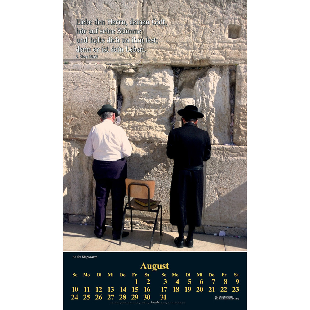 Bild: 9783754870051 | Das Heilige Land 2025 | Israel-Kalender | Willi Krebber | Kalender