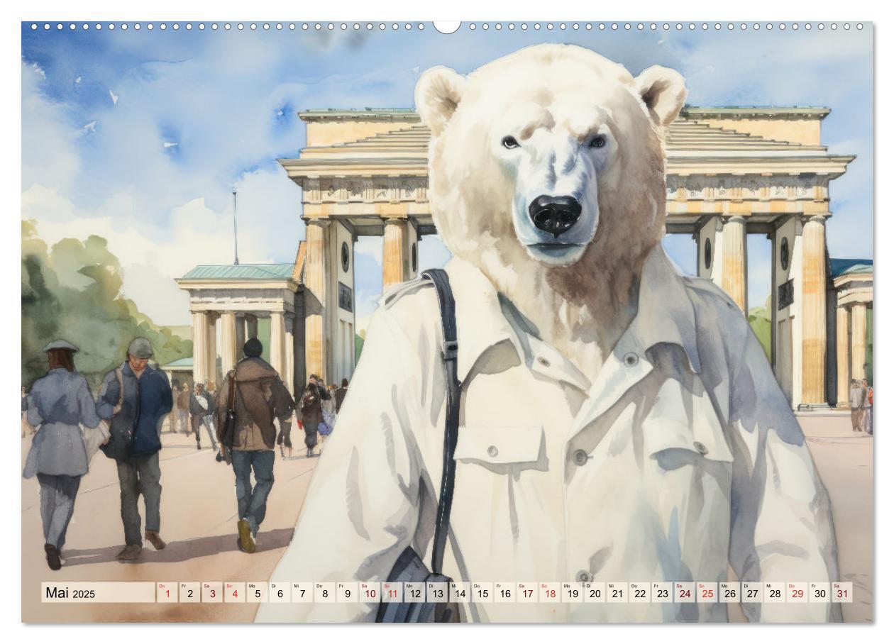 Bild: 9783383781964 | Eisbär Eik auf Europareise (Wandkalender 2025 DIN A2 quer),...