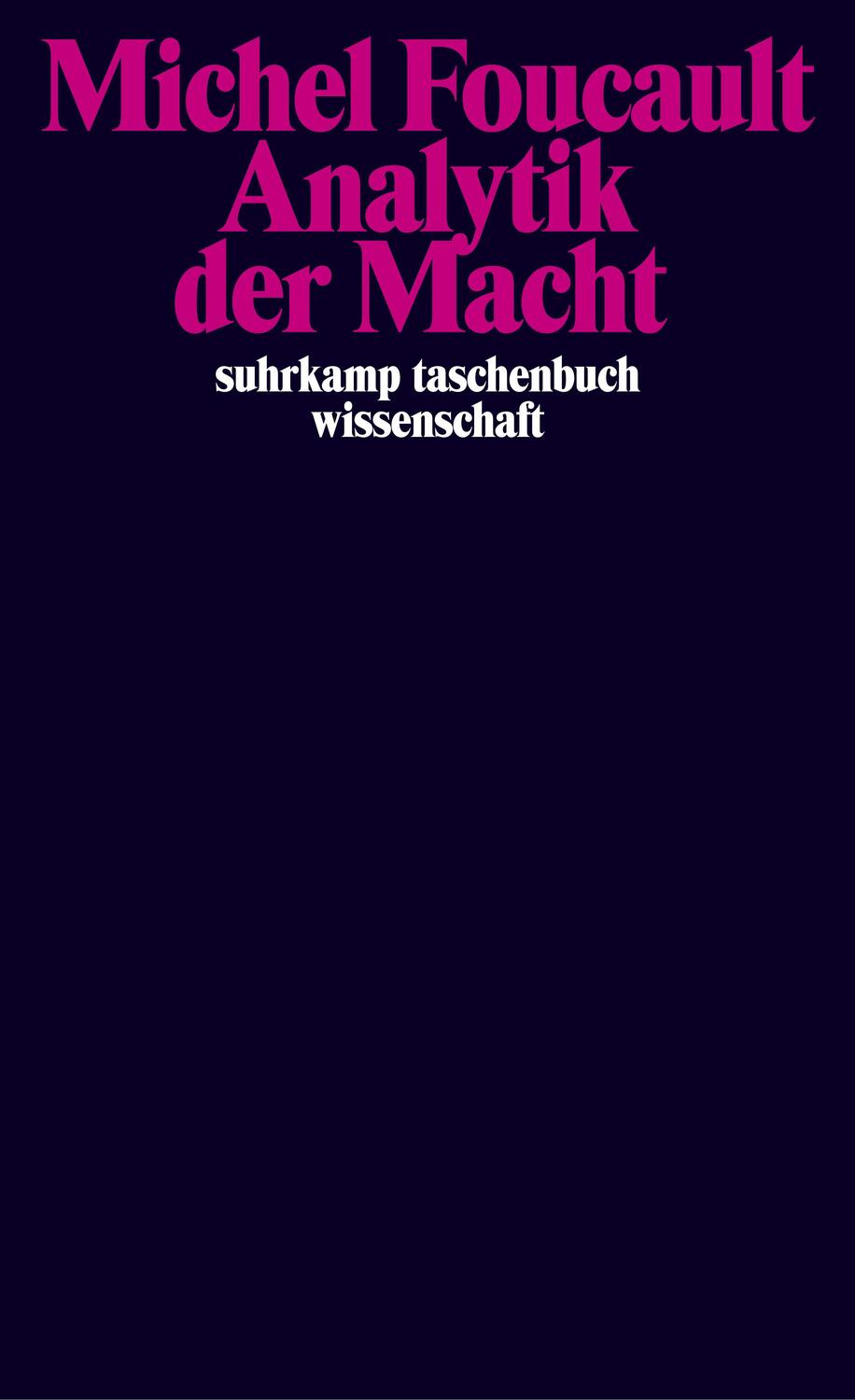 Cover: 9783518293591 | Analytik der Macht | Michel Foucault | Taschenbuch | Deutsch | 2013