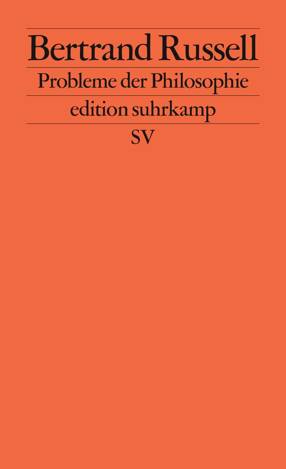 Cover: 9783518102077 | Probleme der Philosophie | Bertrand Russell | Taschenbuch | 150 S.