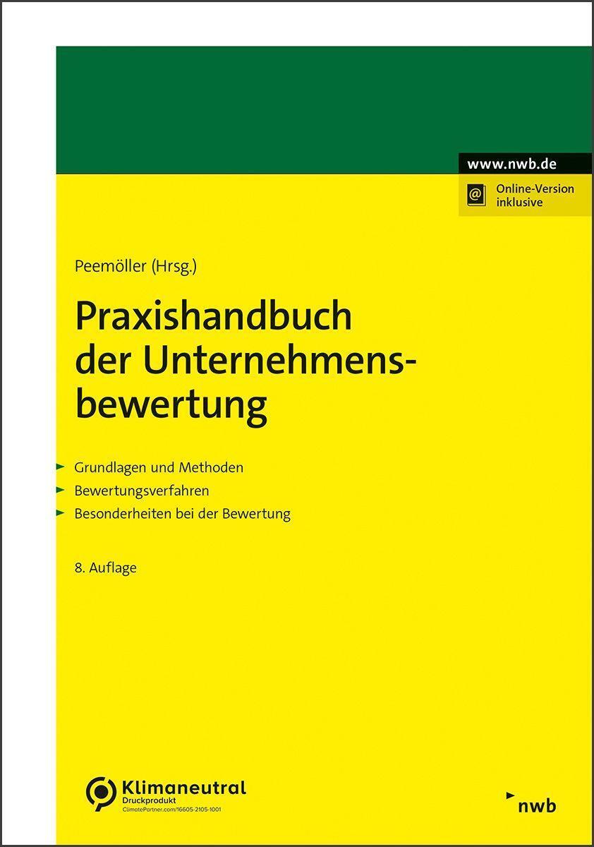 Cover: 9783482511882 | Praxishandbuch der Unternehmensbewertung | Volker H. Peemöller | 2023