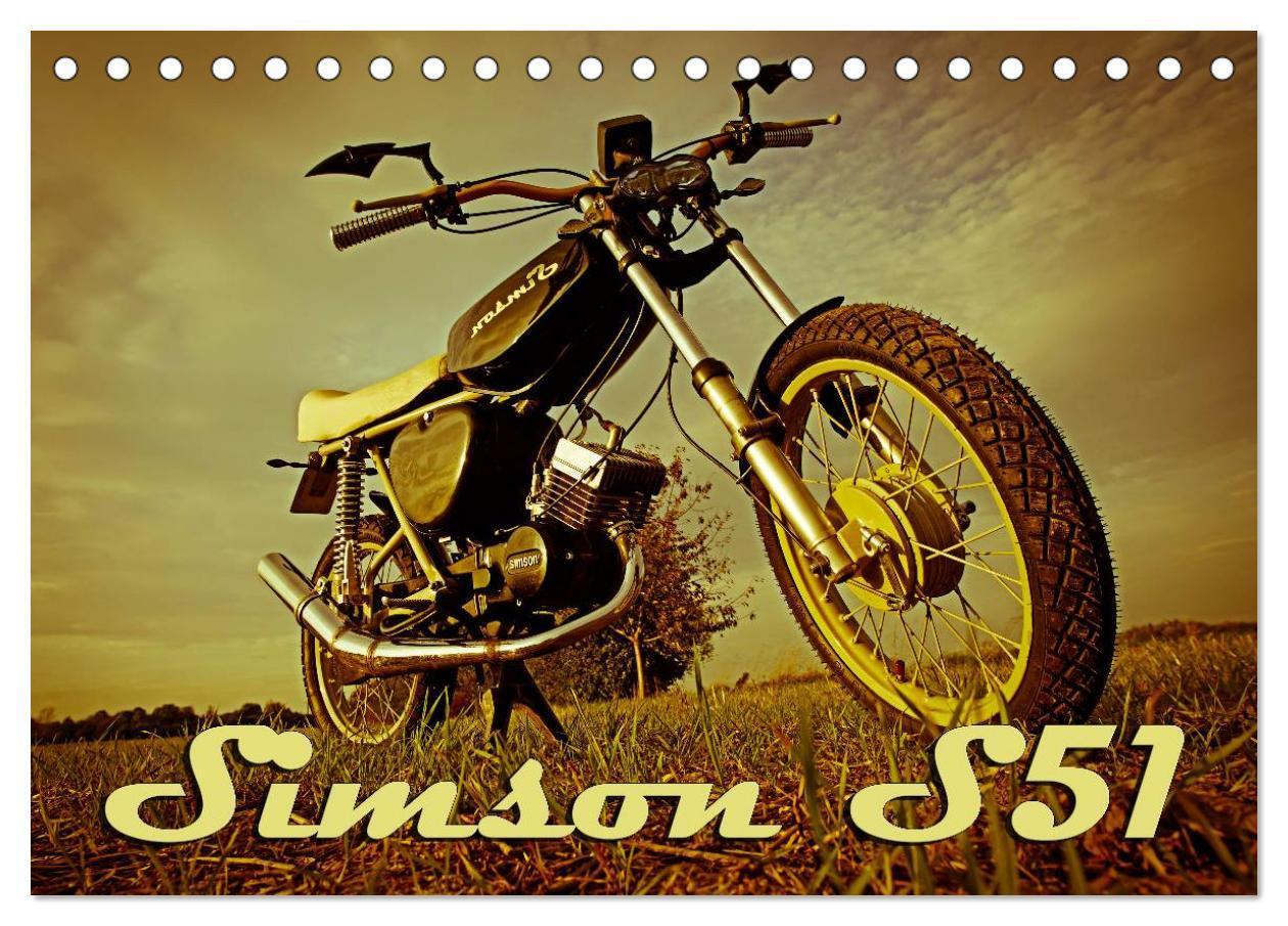 Cover: 9783675636330 | Simson S51 (Tischkalender 2024 DIN A5 quer), CALVENDO Monatskalender