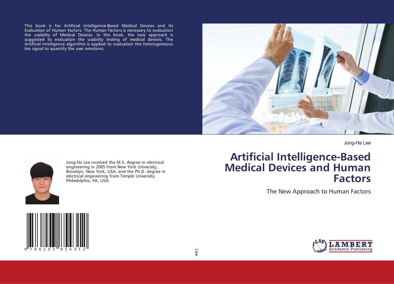 Cover: 9786203854312 | Artificial Intelligence-Based Medical Devices and Human Factors | Lee