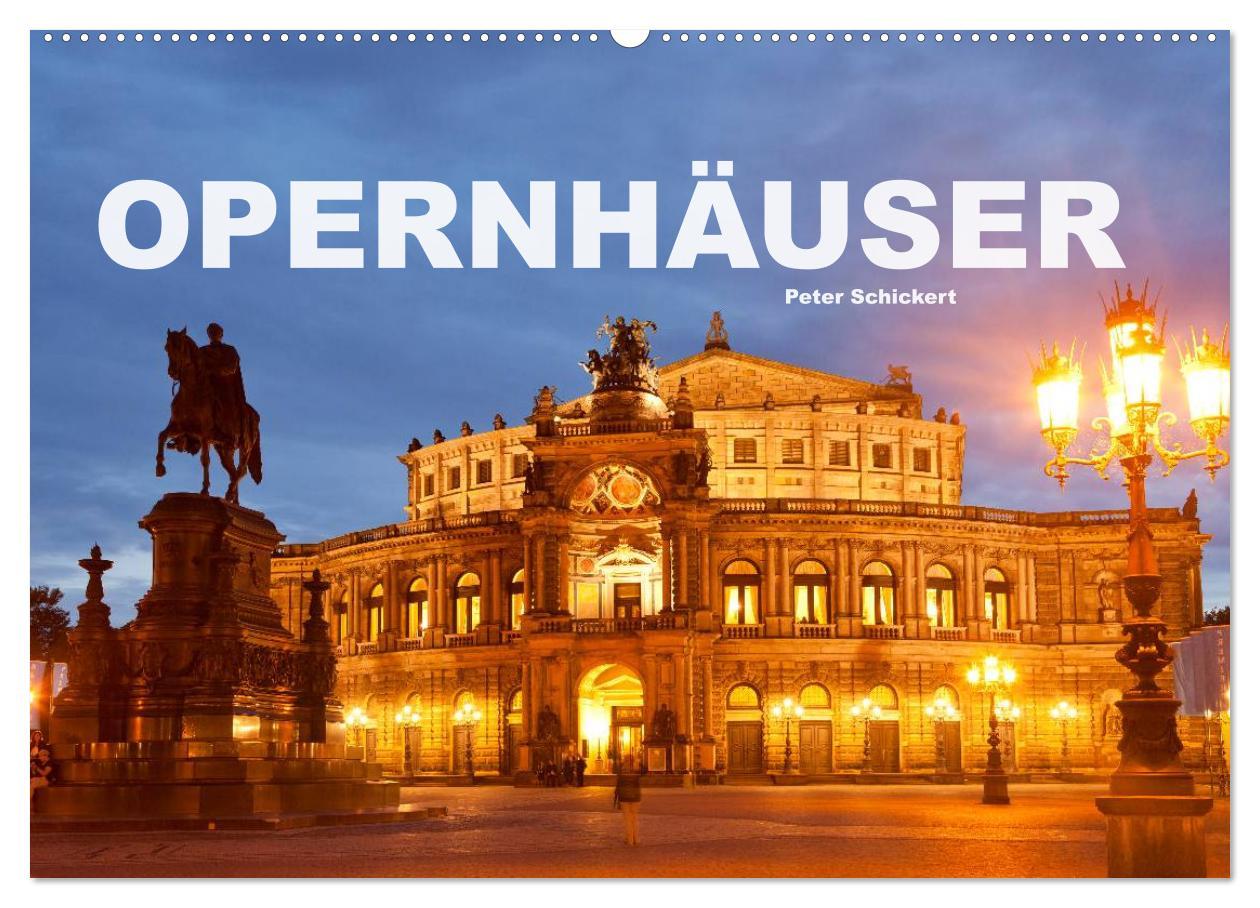 Cover: 9783435172955 | Opernhäuser (Wandkalender 2025 DIN A2 quer), CALVENDO Monatskalender