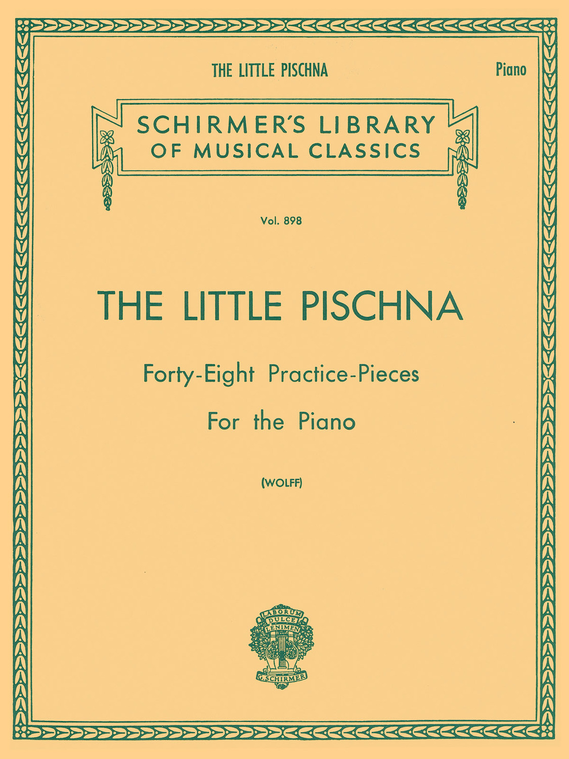 Cover: 73999010985 | Little Pischna (48 Practice Pieces) | Josef Pischna | Piano Method