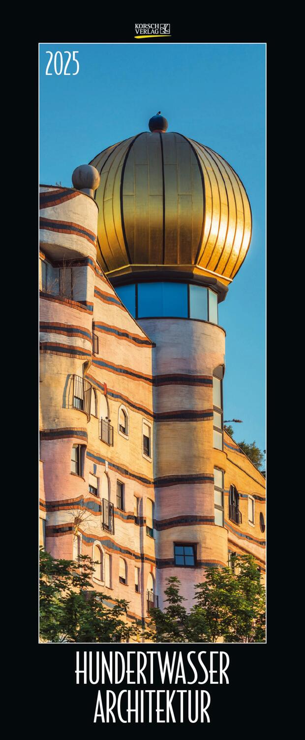Cover: 9783731875833 | Hundertwasser Architektur 2025 | Verlag Korsch | Kalender | 14 S.