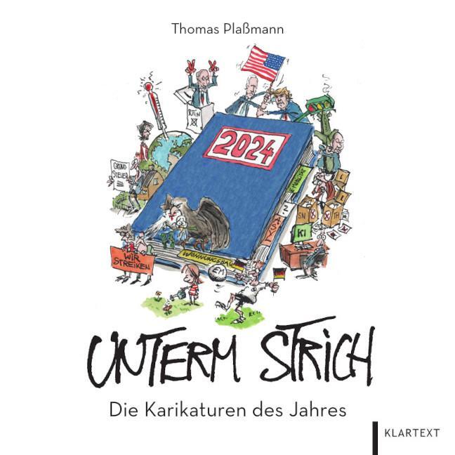 Cover: 9783837526660 | Unterm Strich 2024 | Die Karikaturen des Jahres | Buch | 128 S. | 2024