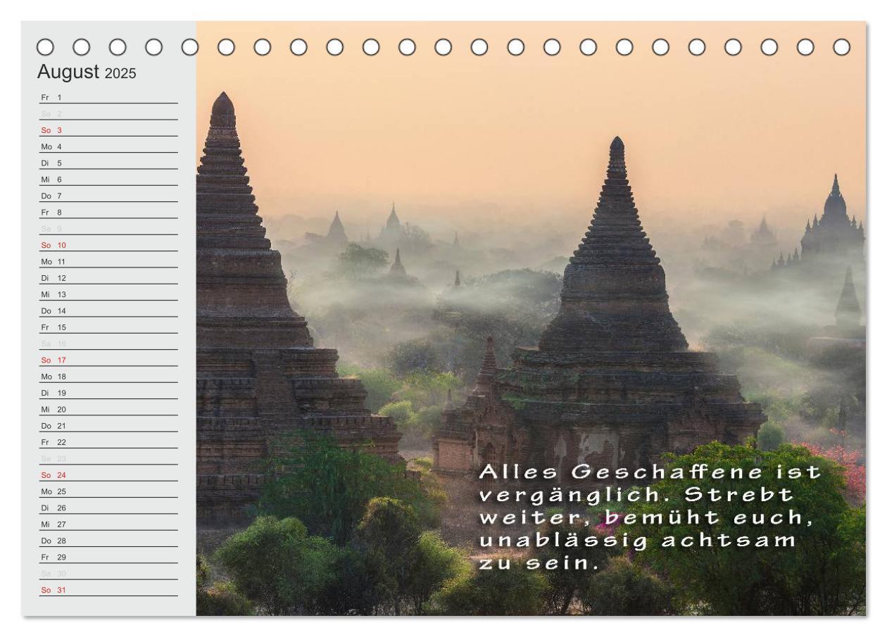 Bild: 9783435550104 | BUDDHA Buddhistische Weisheiten (Tischkalender 2025 DIN A5 quer),...