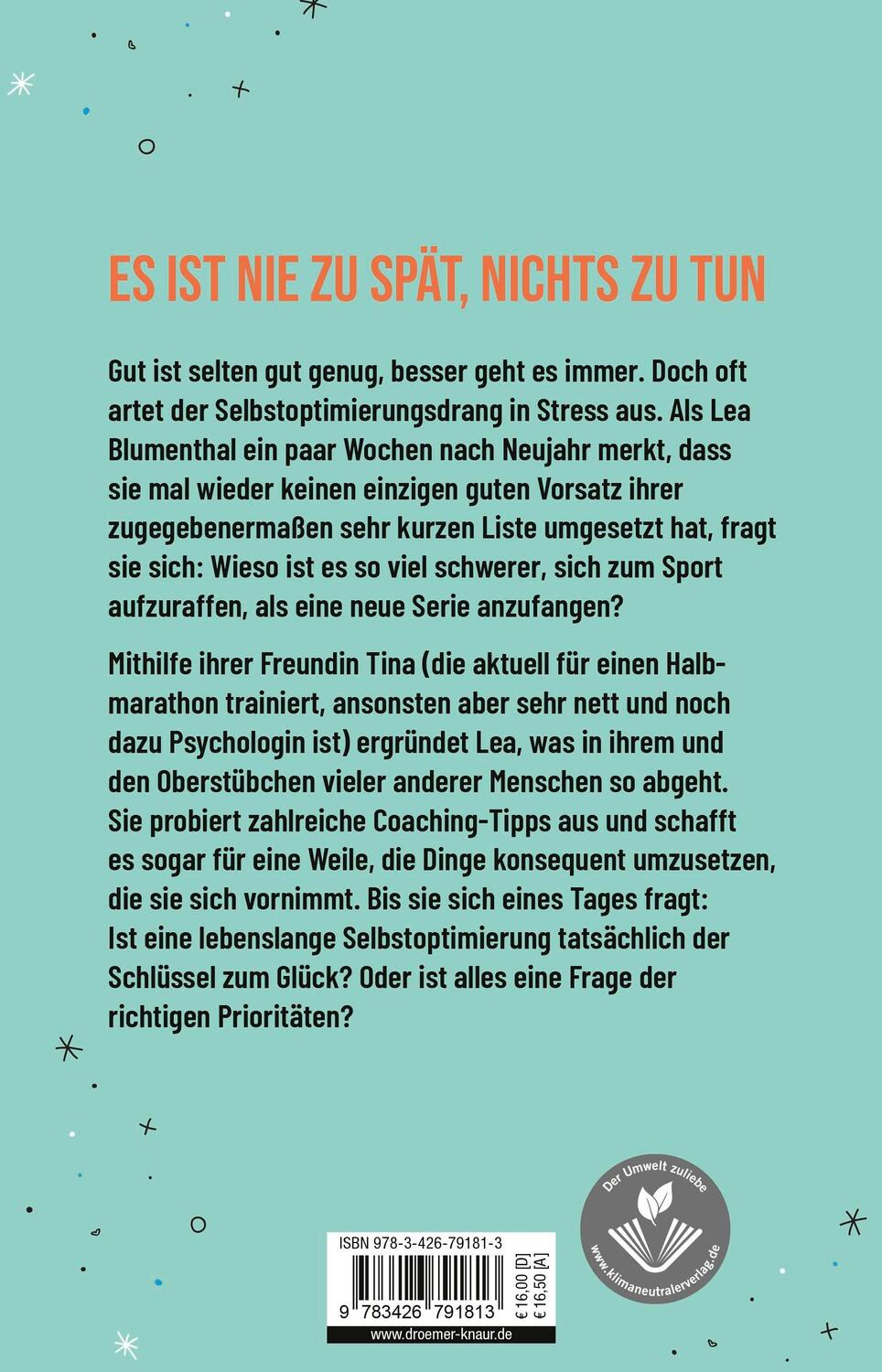 Rückseite: 9783426791813 | Das Leben ist zu kurz für diesen Scheiß | Lea Blumenthal | Taschenbuch