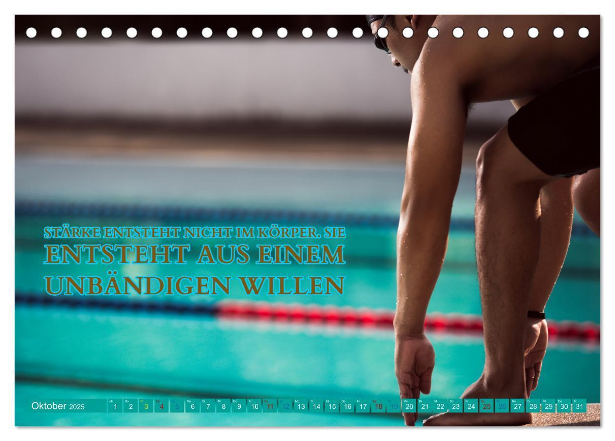 Bild: 9783383906541 | Schwimmen und SUP Begleitet mit coolen Sprüchen (Tischkalender 2025...