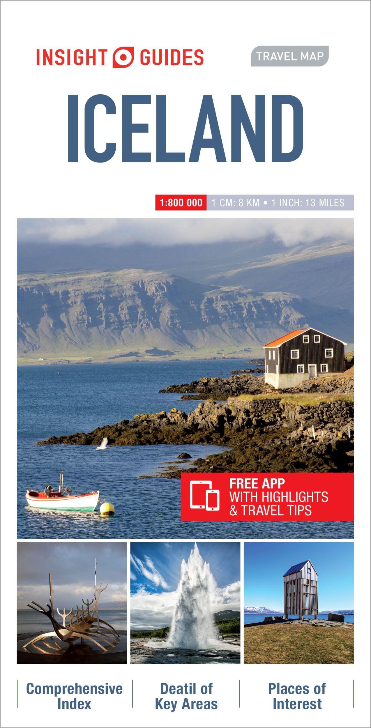 Cover: 9781786719249 | Insight Guides Travel Map Iceland | Insight Guides | (Land-)Karte