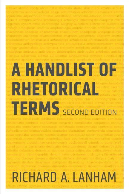 Cover: 9780520273689 | A Handlist of Rhetorical Terms | Richard A. Lanham | Taschenbuch