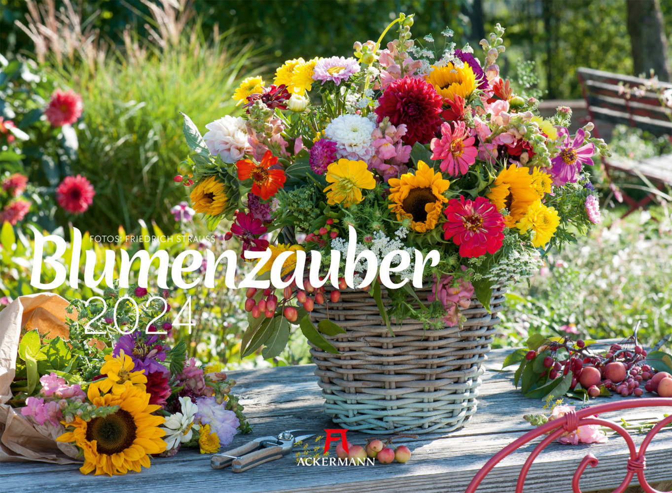 Cover: 9783838410517 | Blumenzauber Kalender 2024 | Friedrich Strauß (u. a.) | Kalender