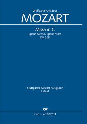 Cover: 9790007084677 | Missa in C (Klavierauszug) | Spaur-Messe KV 258, 1775-1777 (?) | 2003