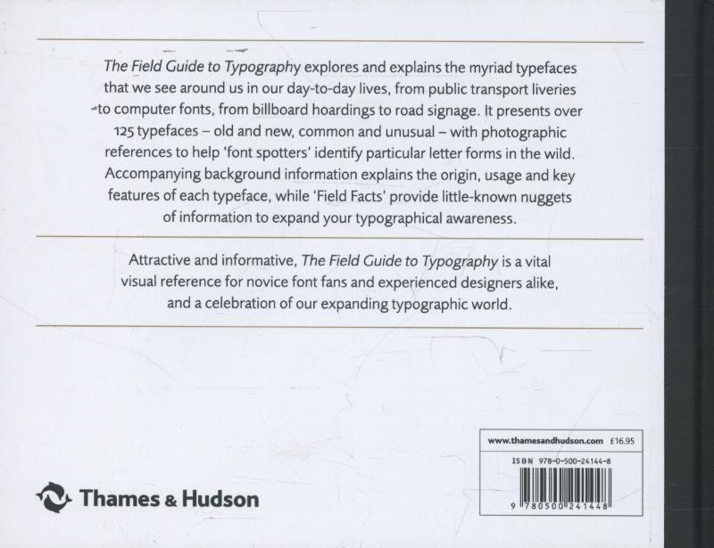 Rückseite: 9780500241448 | The Field Guide to Typography | Typefaces in the Urban Landscape