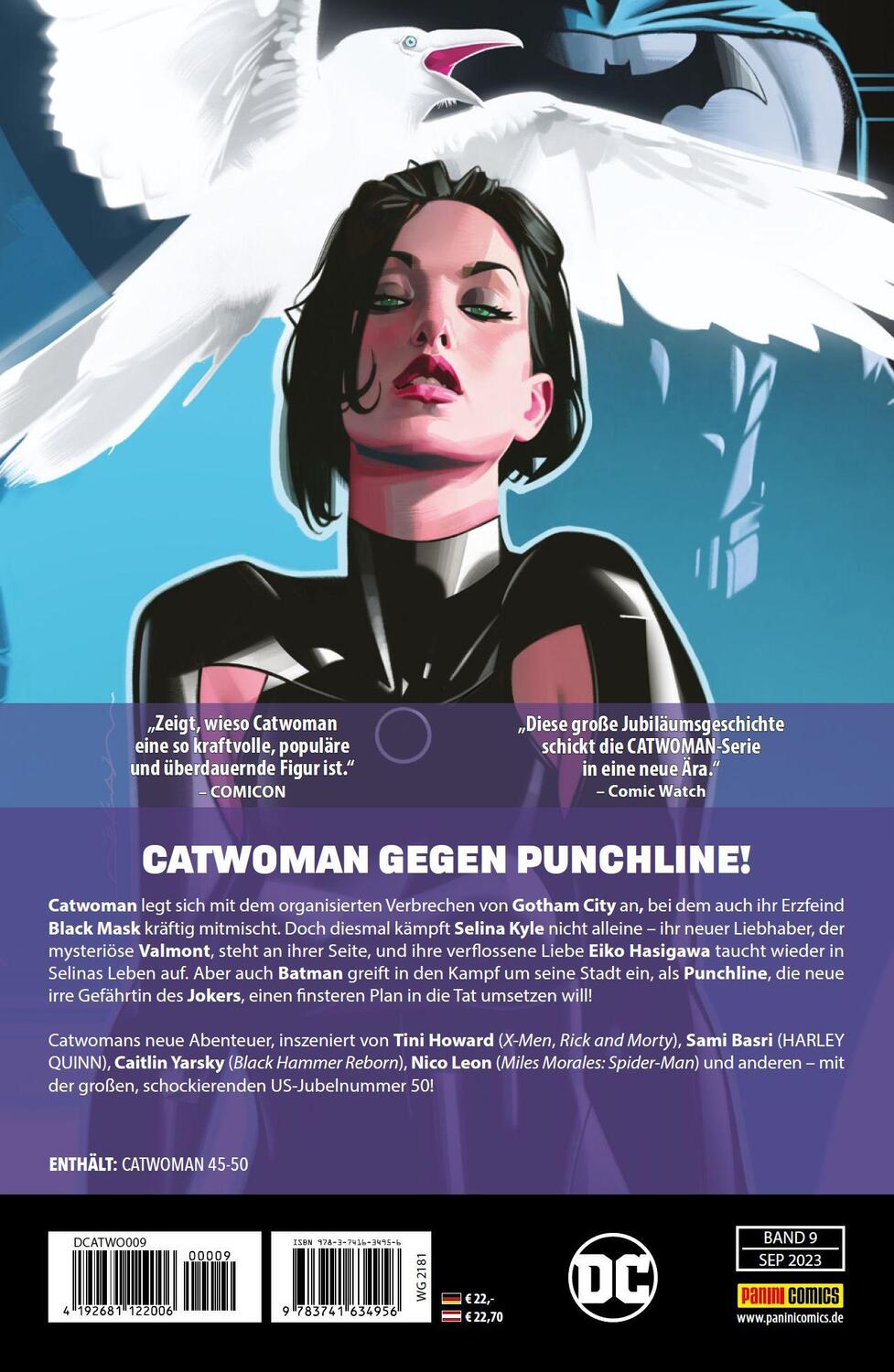 Rückseite: 9783741634956 | Catwoman | Bd. 9 (2. Serie): Spiel mit dem Feuer | Tini Howard (u. a.)