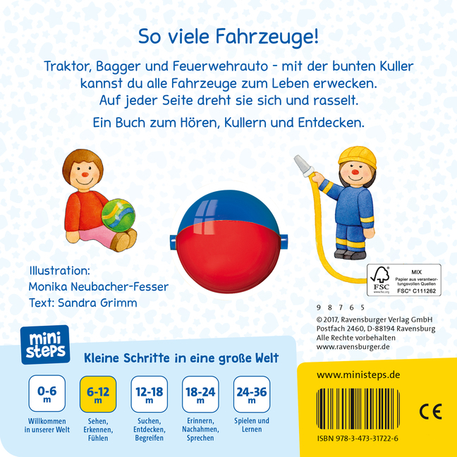 Bild: 9783473317226 | ministeps: Meine ersten Kuller-Fahrzeuge | Ab 6 Monaten | Sandra Grimm