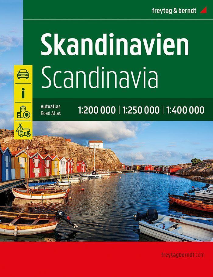 Cover: 9783707922523 | Skandinavien, Autoatlas 1:200.000 - 1:400.000, freytag &amp; berndt | Buch