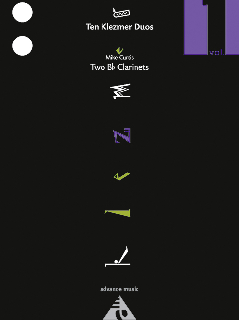 Cover: 9783892215523 | Ten Klezmer Duos | Vol. 1. 2 Klarinetten. Spielpartitur. | Mike Curtis