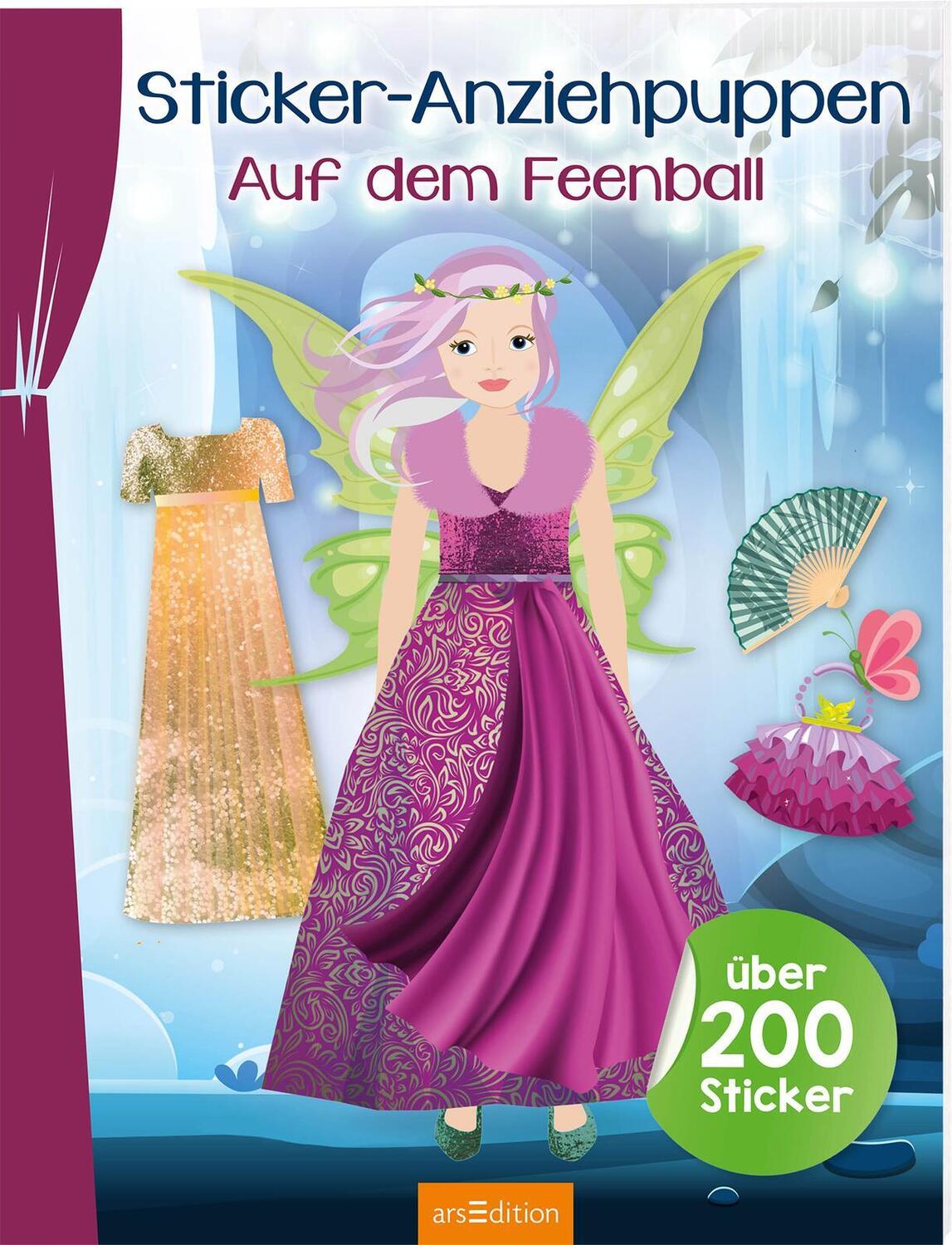 Cover: 9783845842462 | Sticker-Anziehpuppen - Auf dem Feenball | Über 200 Sticker | Buch