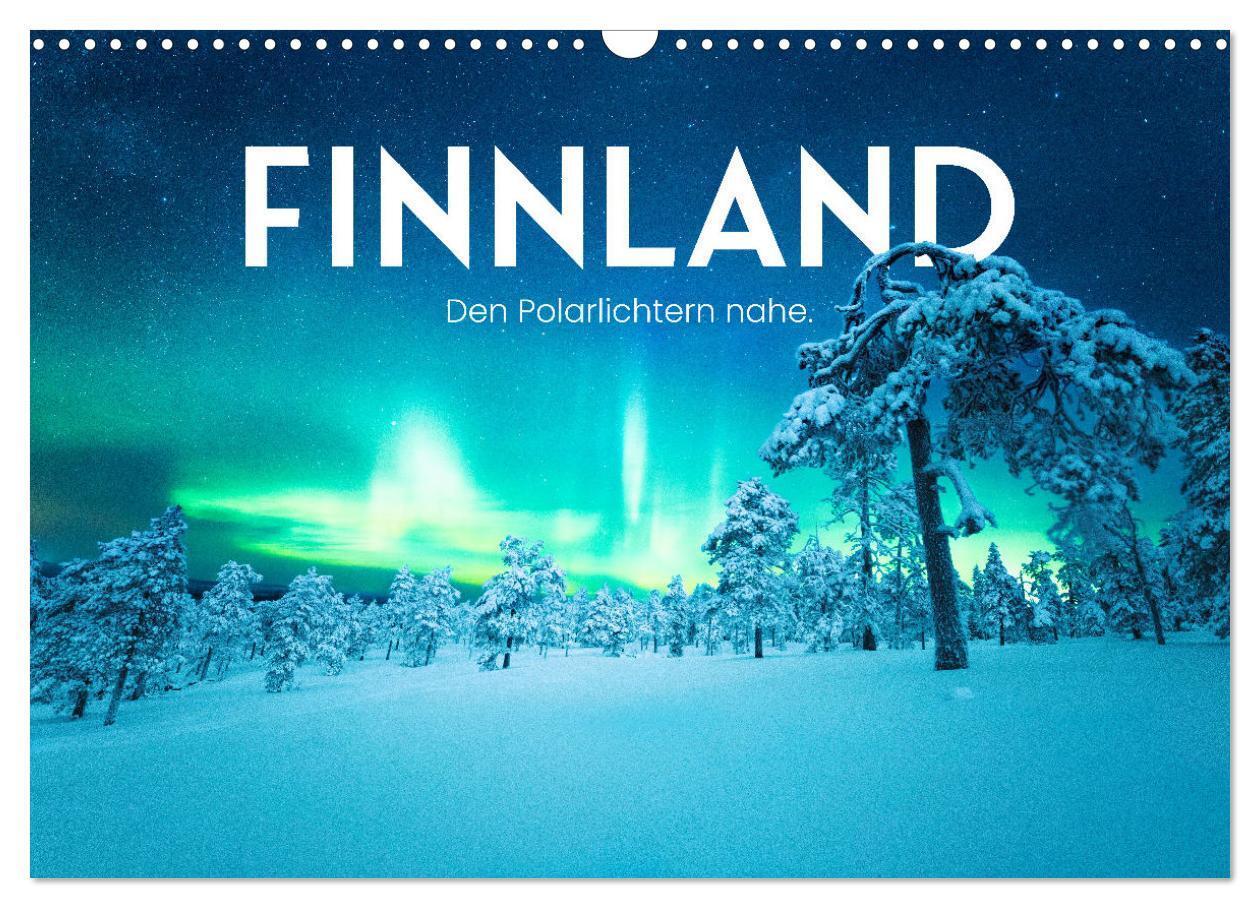 Cover: 9783435000852 | Finnland - Den Polarlichtern nahe. (Wandkalender 2025 DIN A3 quer),...