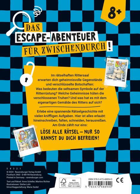 Bild: 9783473488940 | Ravensburger Escape Rätsel: Rätselhafter Rittersaal | Anne Scheller