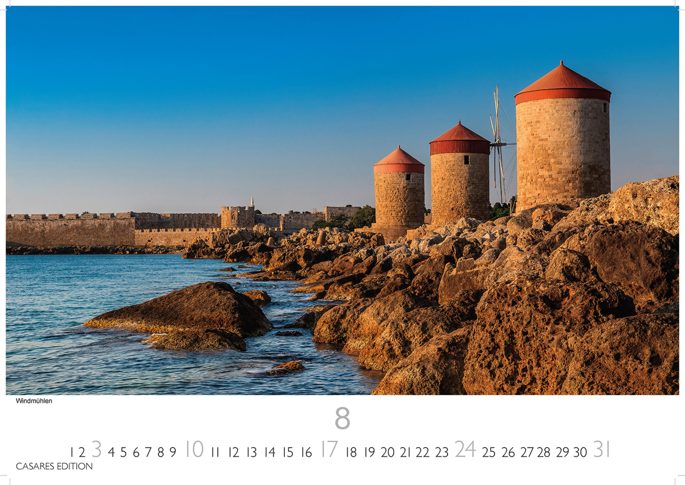 Bild: 9781835240809 | Rhodos 2025 L 35x50cm | Kalender | 14 S. | Deutsch | 2025