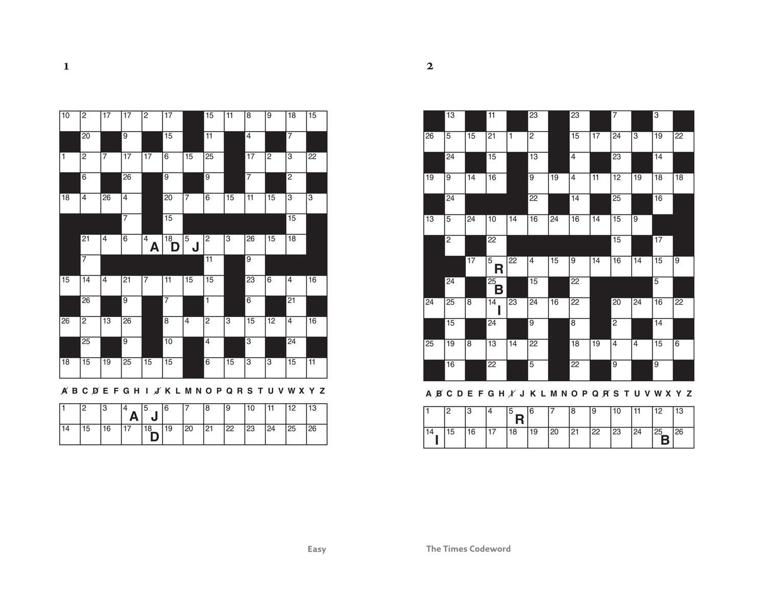 Bild: 9780008535933 | The Times Codeword Book 14 | 200 Cracking Logic Puzzles from the Times