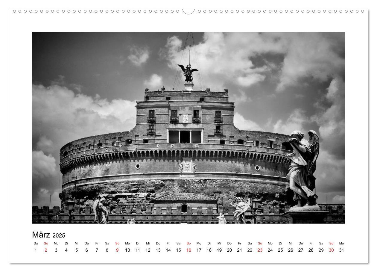 Bild: 9783435580194 | ROM Monochrom (Wandkalender 2025 DIN A2 quer), CALVENDO Monatskalender