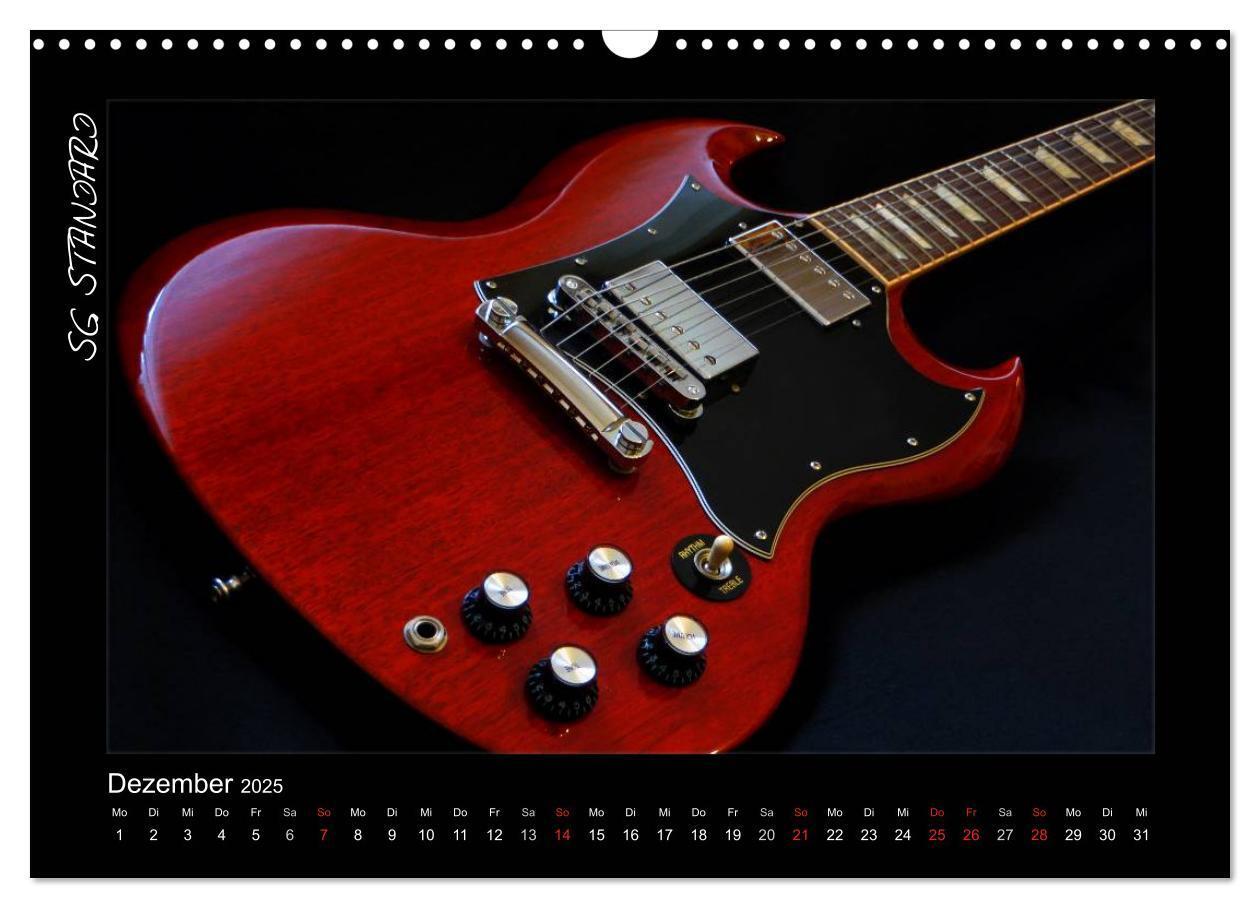 Bild: 9783435752485 | ROCKGITARREN in Szene gesetzt (Wandkalender 2025 DIN A3 quer),...