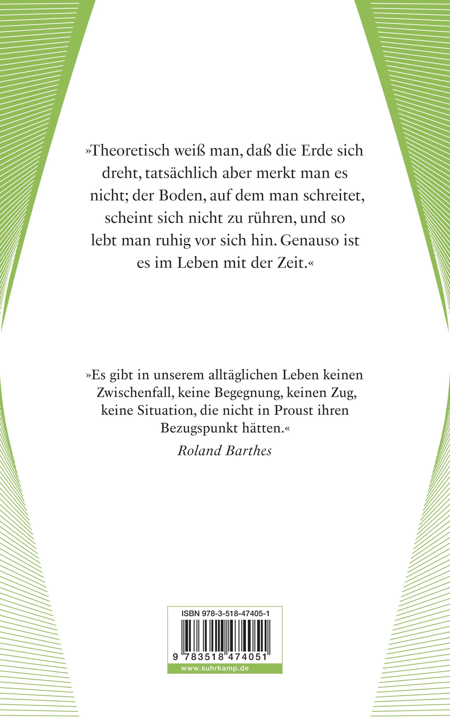 Rückseite: 9783518474051 | Werke. Frankfurter Ausgabe | Marcel Proust | Taschenbuch | 856 S.