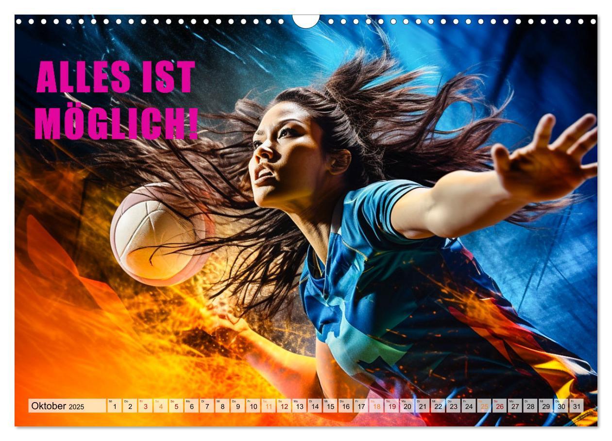 Bild: 9783383861994 | Volleyball und Motivation (Wandkalender 2025 DIN A3 quer), CALVENDO...