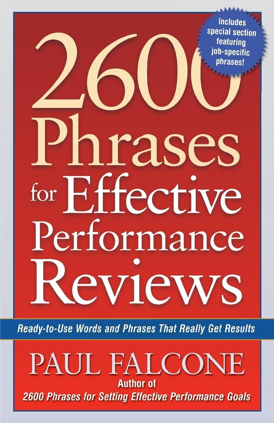Cover: 9780814472828 | 2600 Phrases for Effective Performance Reviews | Paul Falcone | Buch