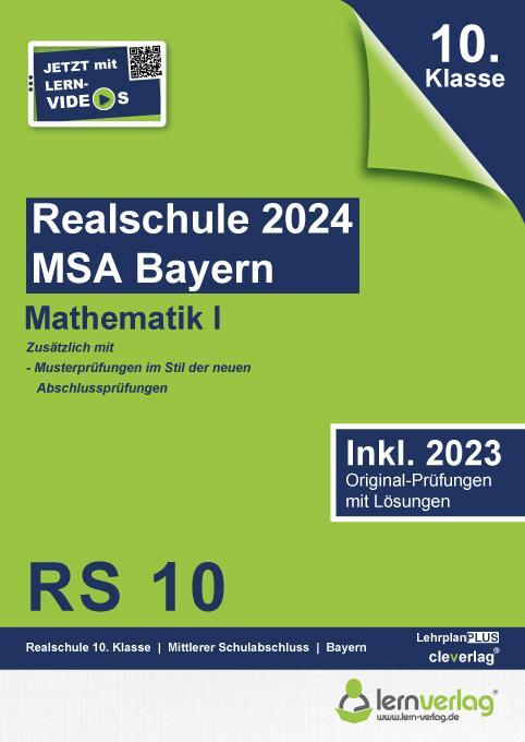 Cover: 9783743001046 | Original-Prüfungen Realschule Bayern 2024 Mathematik I | Taschenbuch