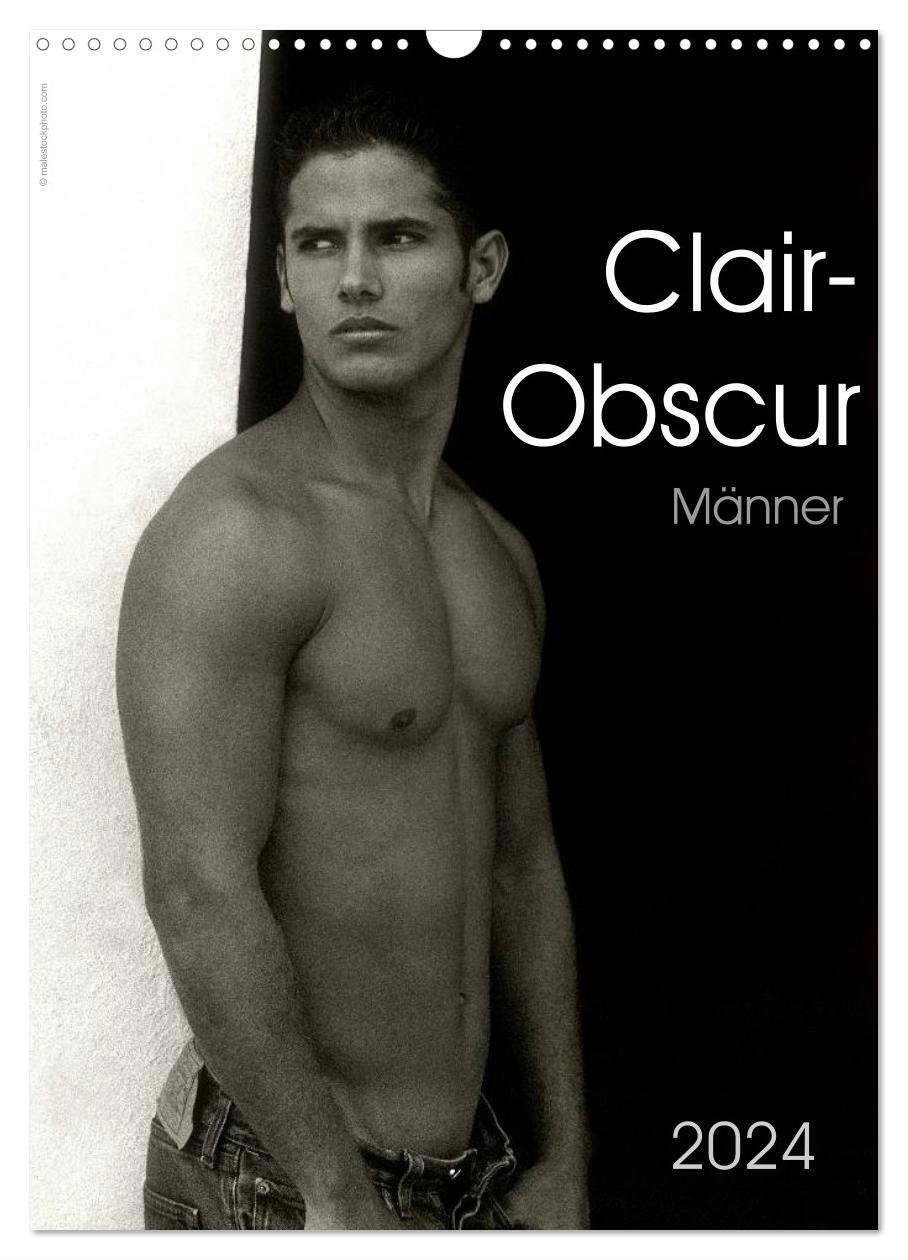 Cover: 9783675898462 | Clair-Obscur Männer 2024 (Wandkalender 2024 DIN A3 hoch), CALVENDO...