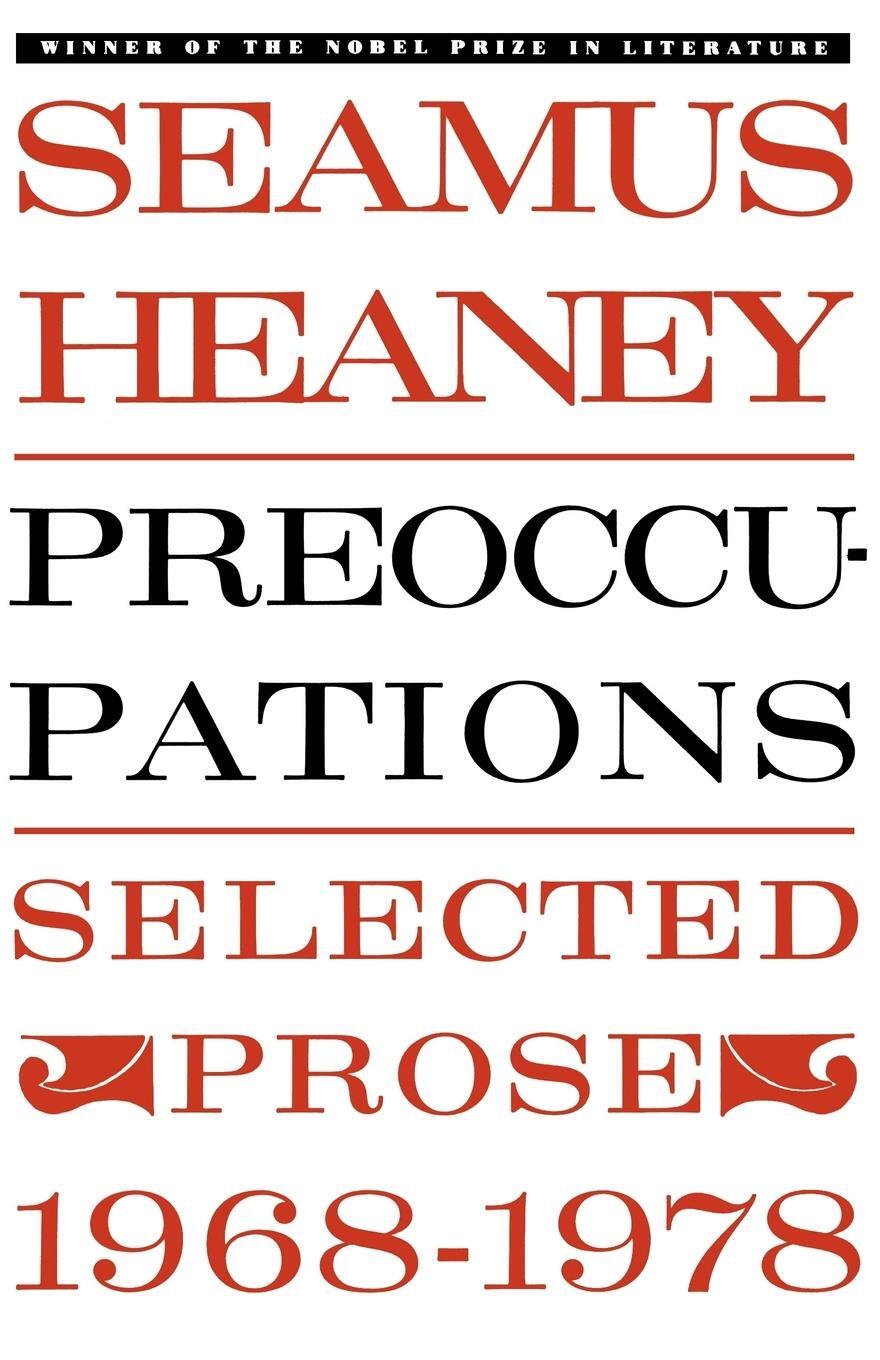 Cover: 9780374516505 | Preoccupations | Selected Prose, 1968-1978 | Seamus Heaney | Buch