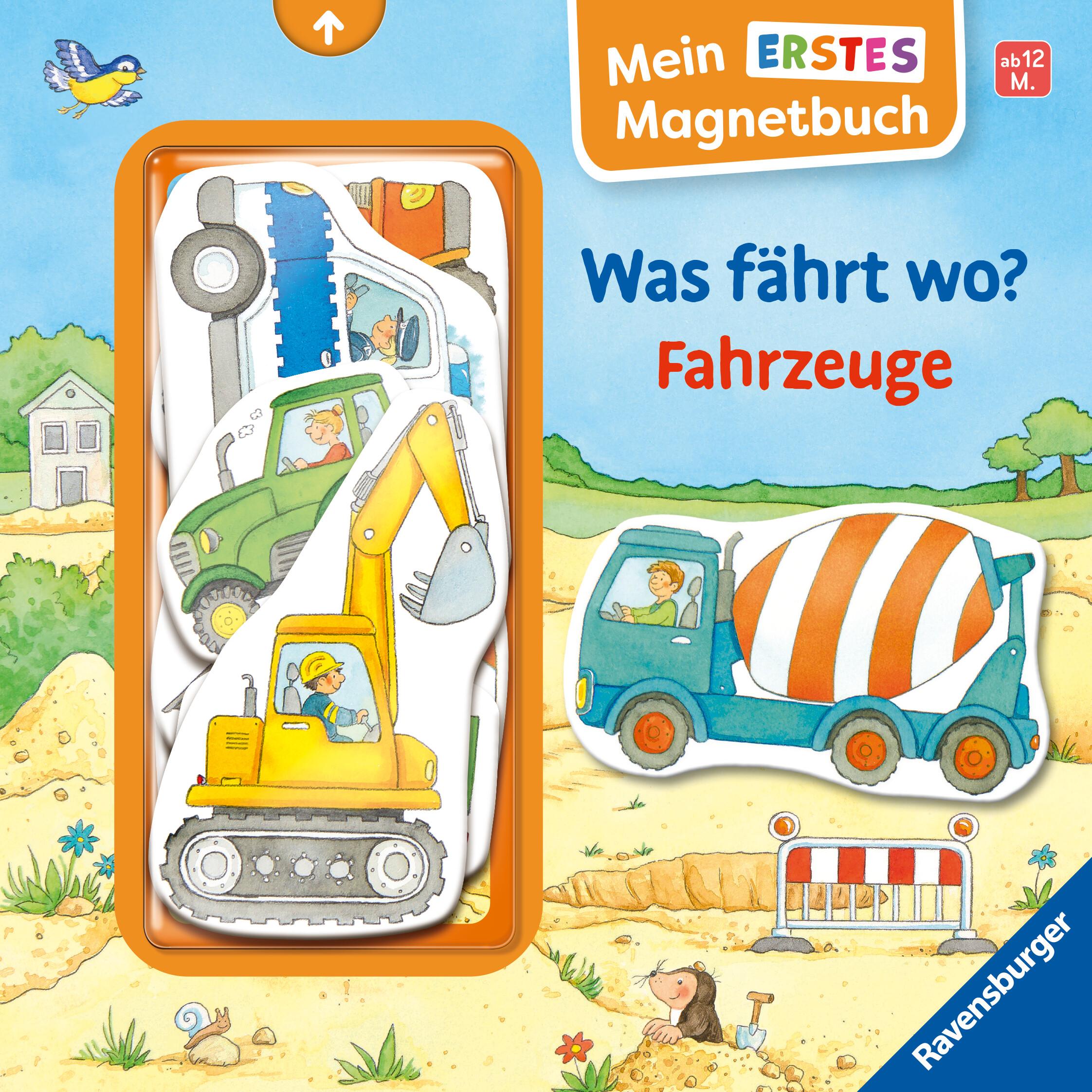 Cover: 9783473420971 | Mein erstes Magnetbuch: Was fährt wo? Fahrzeuge - Magnet-Spielbuch...