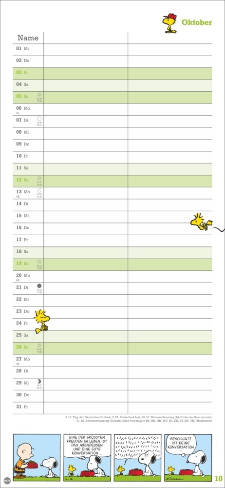 Bild: 9783756406081 | Peanuts Planer Wir zwei 2025 | Kalender | Spiralbindung | 14 S. | 2025