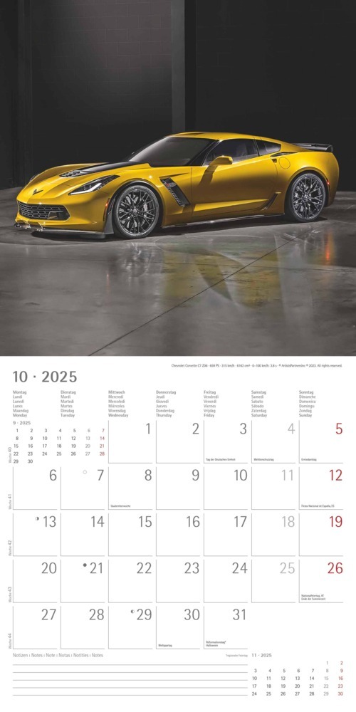 Bild: 4251732340957 | Alpha Edition - High Speed 2025 Broschürenkalender, 30x30cm,...