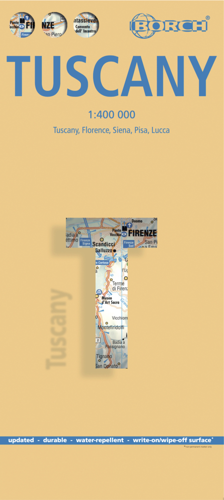 Cover: 9783866093775 | Borch Map Toskana. Toscana / Tuscany | (Land-)Karte | Deutsch | 2005