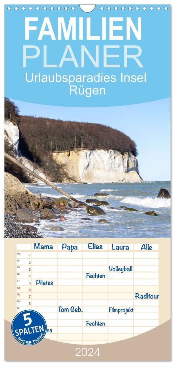 Cover: 9783675787919 | Familienplaner 2024 - Urlaubsparadies Insel Rügen mit 5 Spalten...