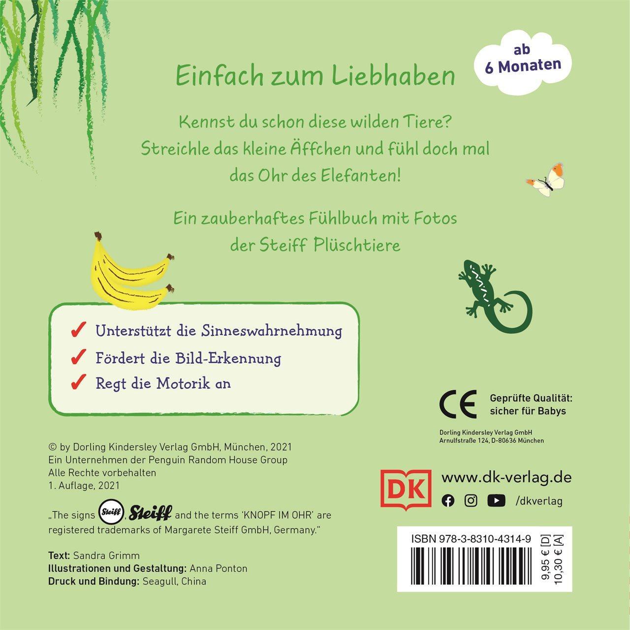 Rückseite: 9783831043149 | Mein liebstes Kuscheltierbuch. Wilde Tiere | Sandra Grimm | Buch