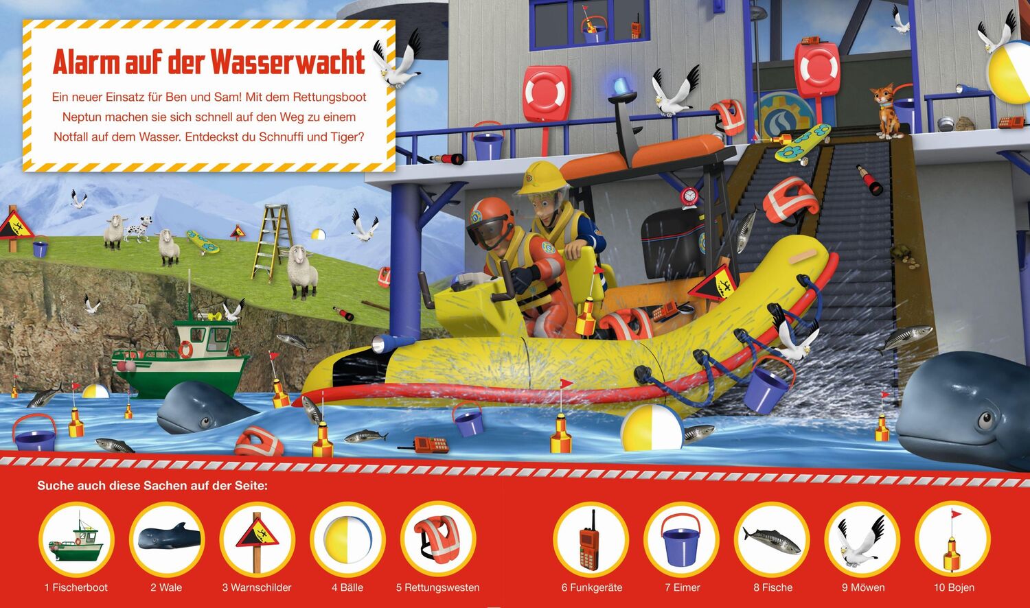 Bild: 9783833236068 | Feuerwehrmann Sam: Mein Wimmel-Suchbuch mit Feuerwehrmann Sam | Buch