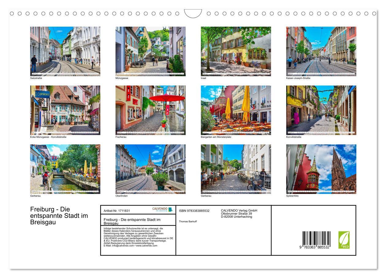 Bild: 9783383885532 | Freiburg - Die entspannte Stadt im Breisgau (Wandkalender 2025 DIN...