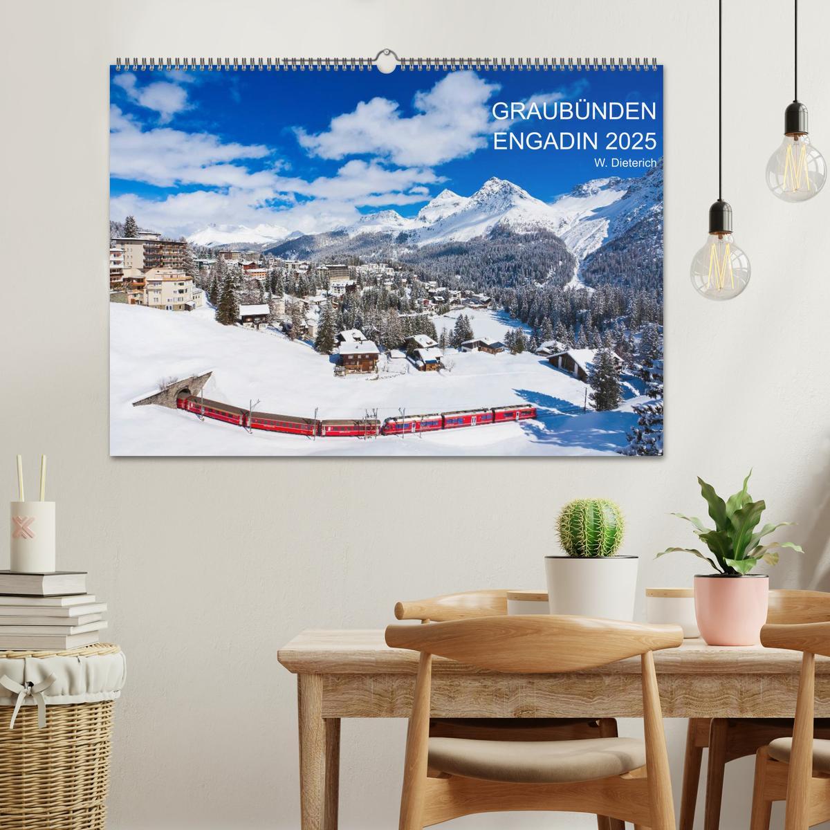 Bild: 9783435775361 | Graubünden Engadin 2025 (Wandkalender 2025 DIN A2 quer), CALVENDO...