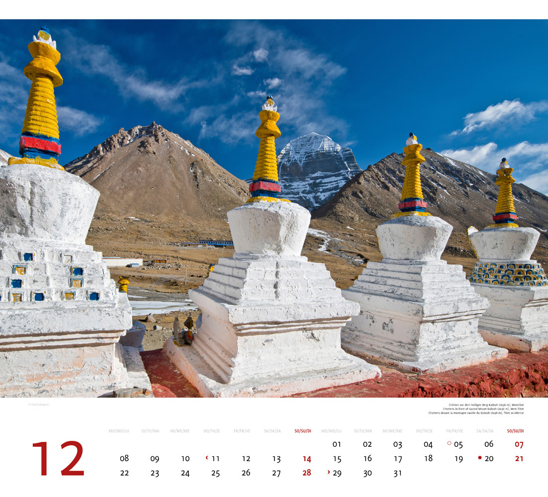 Bild: 9783938916513 | Tibet 2025 | Premium-Wandkalender Großformat 48,5 x 44cm | Schubert